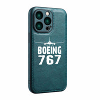 Thumbnail for Boeing 767 & Plane Designed Leather iPhone Cases