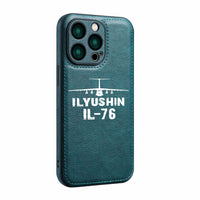 Thumbnail for ILyushin IL-76 & Plane Designed Leather iPhone Cases