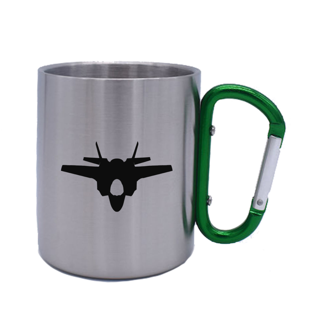 Lockheed Martin F-35 Lightning II Silhouette Designed Stainless Steel Outdoors Mugs