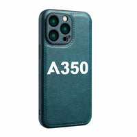 Thumbnail for A350 Flat Text Designed Leather iPhone Cases
