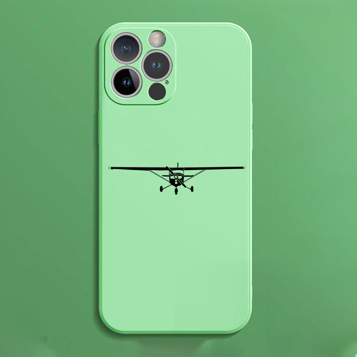 Cessna 172 Silhouette Designed Soft Silicone iPhone Cases