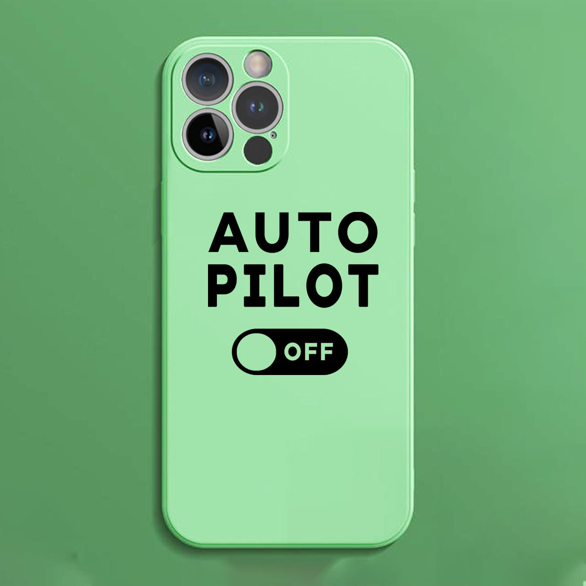 Auto Pilot Off Designed Soft Silicone iPhone Cases
