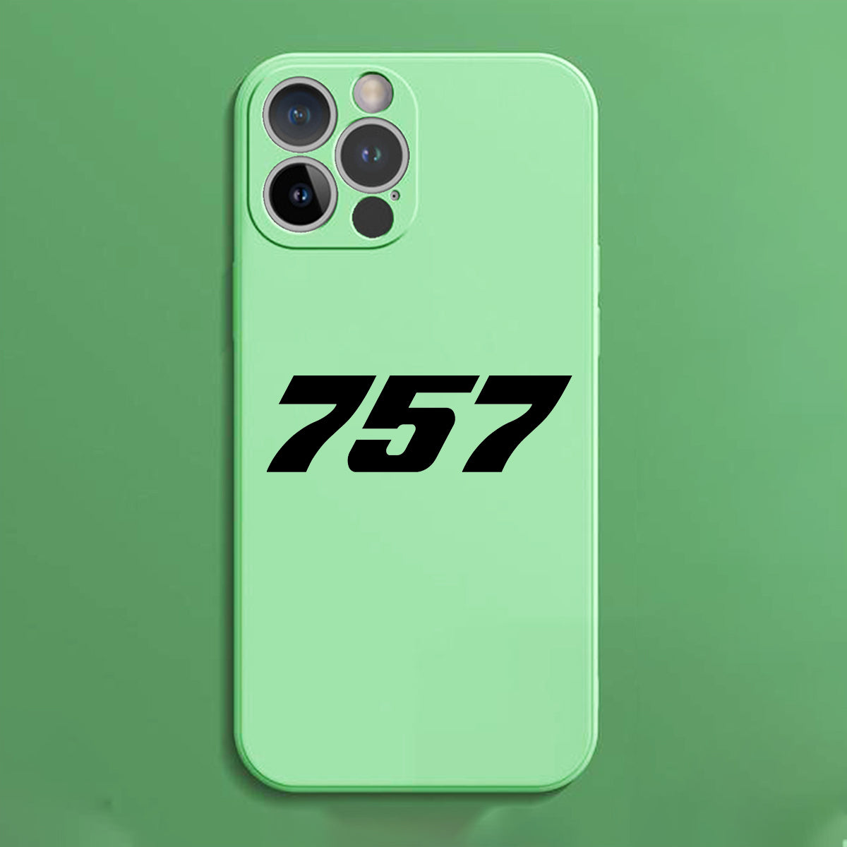 757 Flat Text Designed Soft Silicone iPhone Cases