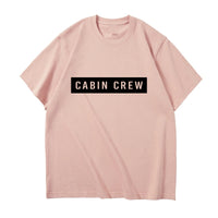 Thumbnail for Cabin Crew Text Designed Relax Fit T-Shirts