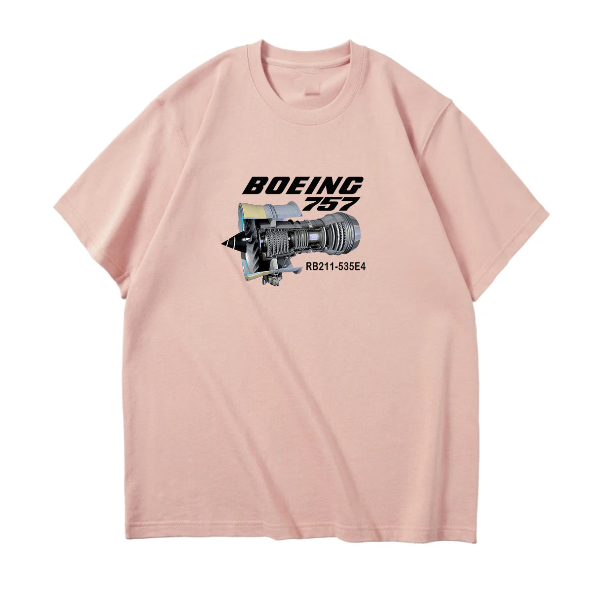 Boeing 757 & Rolls Royce Engine (RB211) Designed Relax Fit T-Shirts