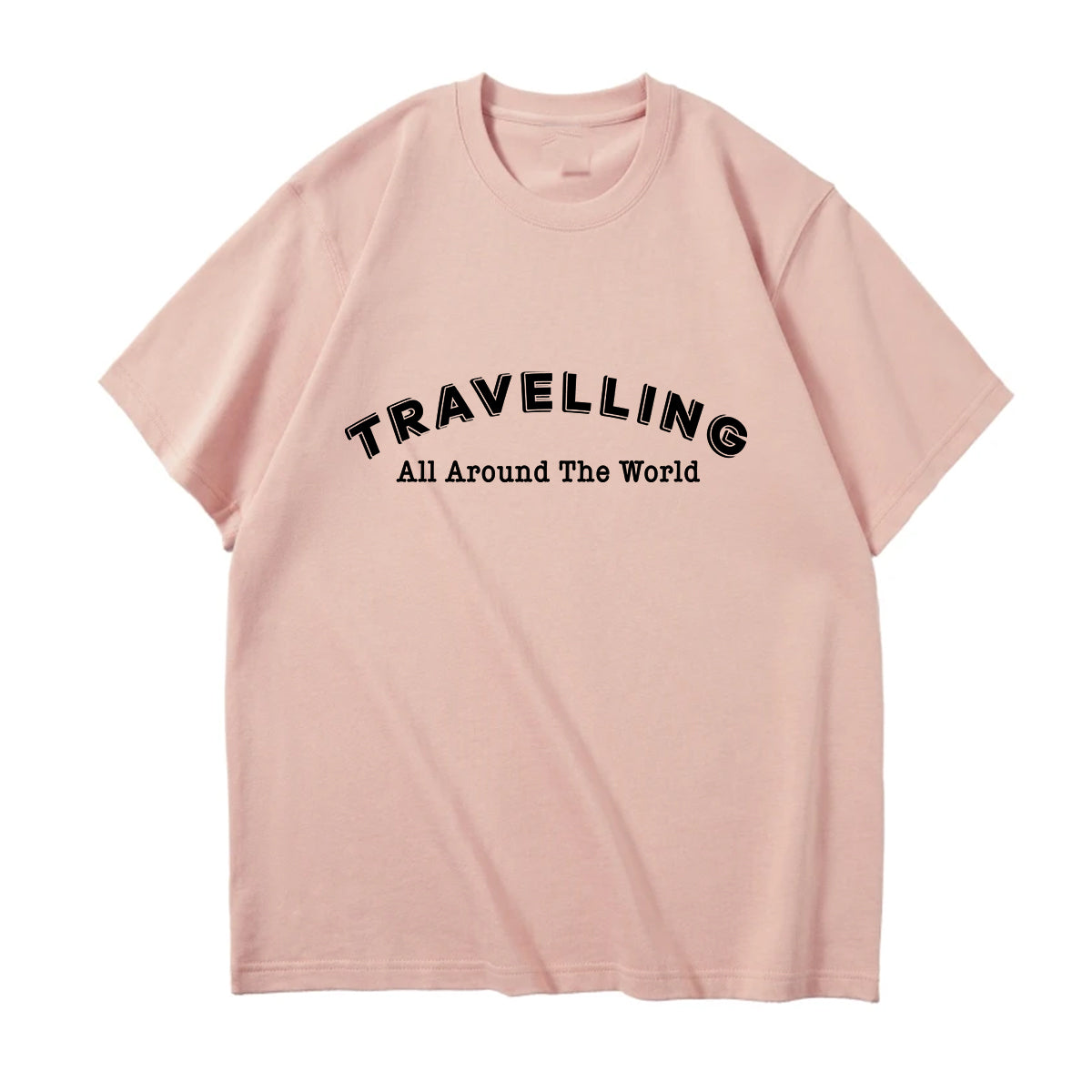 Travelling All Around The World Designed Relax Fit T-Shirts
