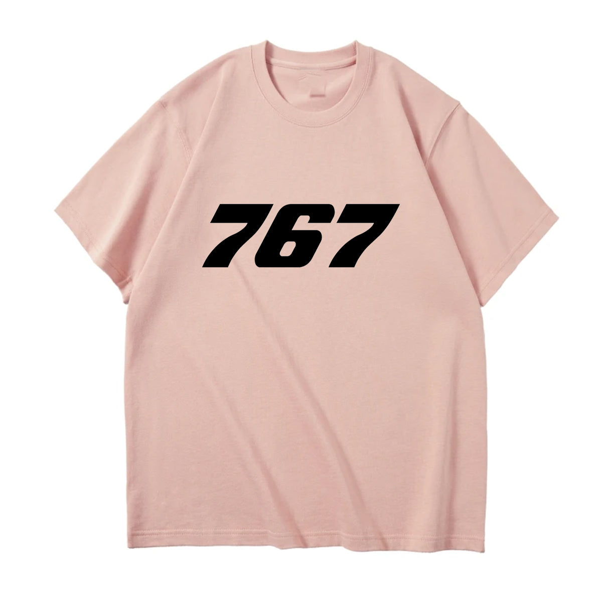 767 Flat Text Designed Relax Fit T-Shirts