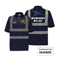 Thumbnail for The Sukhoi SU-35 Designed Reflective Polo T-Shirts