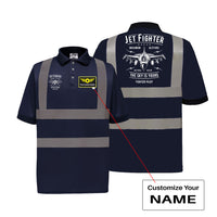 Thumbnail for Jet Fighter - The Sky is Yours Designed Reflective Polo T-Shirts