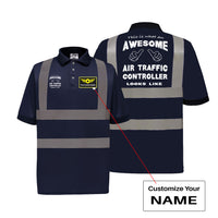 Thumbnail for Air Traffic Controller Designed Reflective Polo T-Shirts