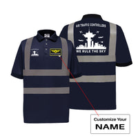 Thumbnail for Air Traffic Controllers - We Rule The Sky Designed Reflective Polo T-Shirts