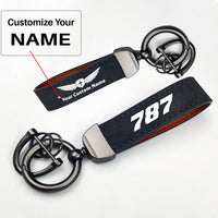 Thumbnail for 787 Flat Text Design Horseshoe Buckle Key Chains