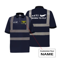 Thumbnail for Born To Fly Military Designed Reflective Polo T-Shirts