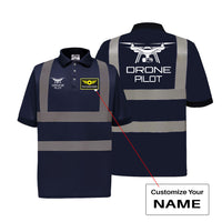 Thumbnail for Drone Pilot Designed Reflective Polo T-Shirts