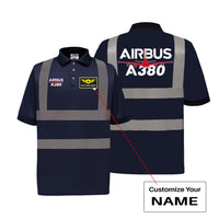 Thumbnail for Amazing Airbus A380 Designed Reflective Polo T-Shirts