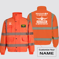 Thumbnail for Flying is Importanter Designed Reflective Winter Jackets