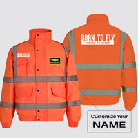Thumbnail for Born To Fly Forced To Work Designed Reflective Winter Jackets