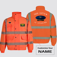 Thumbnail for Your Captain Is Speaking Designed Reflective Winter Jackets