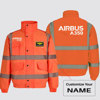 Thumbnail for Airbus A350 & Text Designed Reflective Winter Jackets
