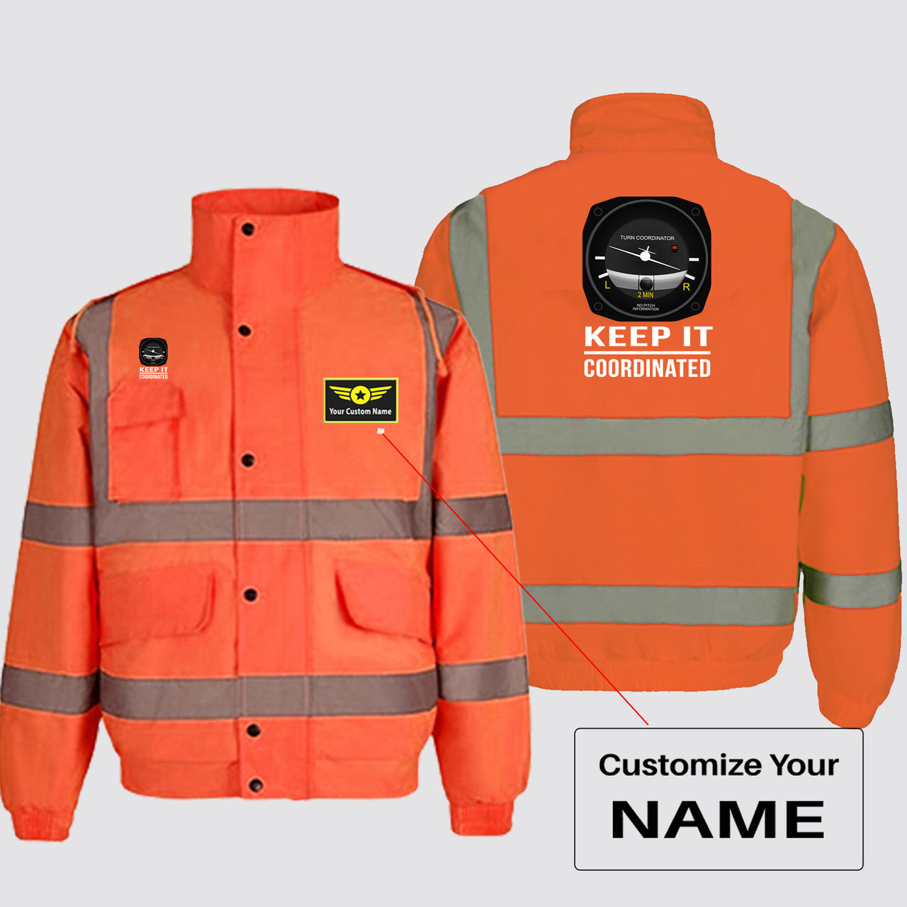 Keep It Coordinated Designed Reflective Winter Jackets