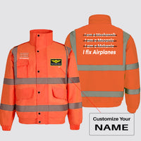 Thumbnail for I Fix Airplanes Designed Reflective Winter Jackets