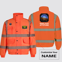 Thumbnail for Mind Your Attitude Designed Reflective Winter Jackets