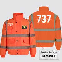 Thumbnail for Boeing 737 Designed Designed Reflective Winter Jackets