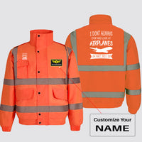 Thumbnail for I Don't Always Stop and Look at Airplanes Designed Reflective Winter Jackets