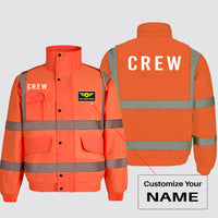Thumbnail for CREW & Text Designed Reflective Winter Jackets