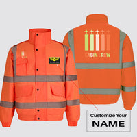 Thumbnail for Colourful Cabin Crew Designed Reflective Winter Jackets