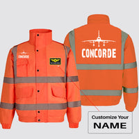 Thumbnail for Concorde & Plane Designed Reflective Winter Jackets