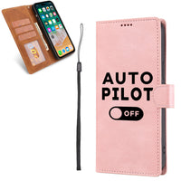 Thumbnail for Auto Pilot Off Designed Leather iPhone Cases