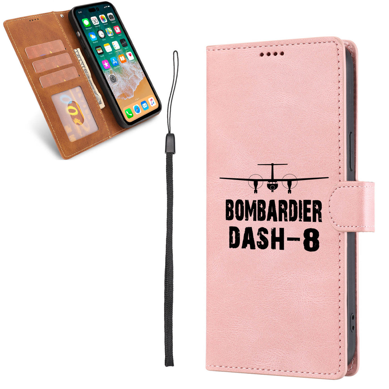 Bombardier Dash-8 & Plane Leather Samsung A Cases