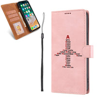 Thumbnail for Airplane Shape Aviation Alphabet Designed Leather iPhone Cases