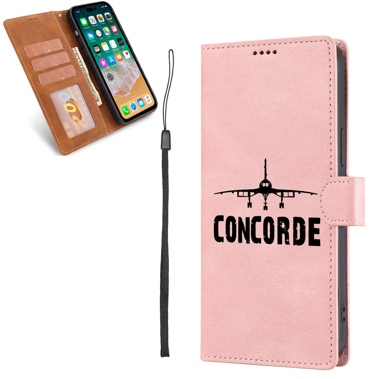 Concorde & Plane Designed Leather Samsung S & Note Cases