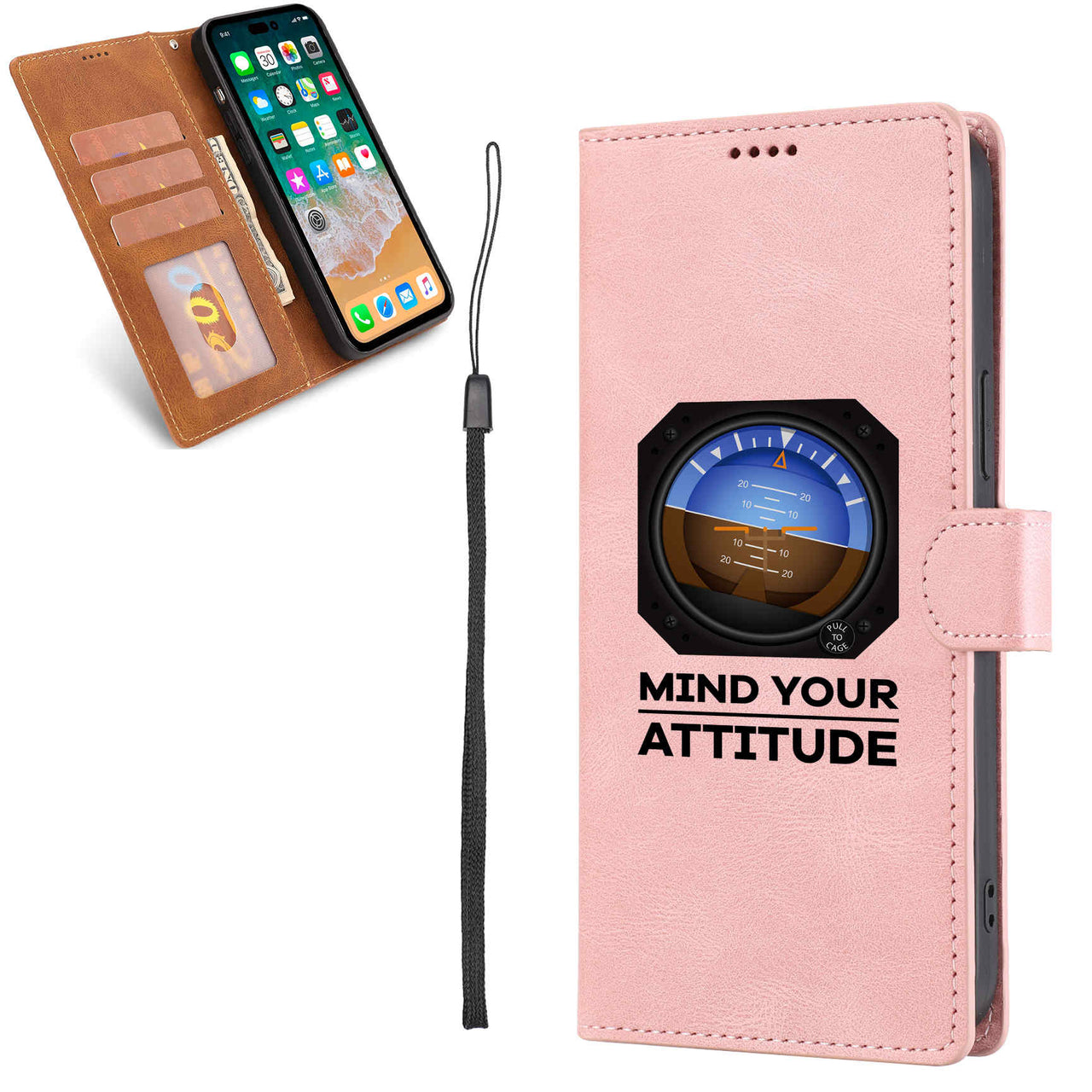 Mind Your Attitude Designed Leather Samsung S & Note Cases