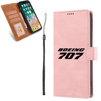 Thumbnail for Boeing 707 & Text Designed Leather Samsung S & Note Cases