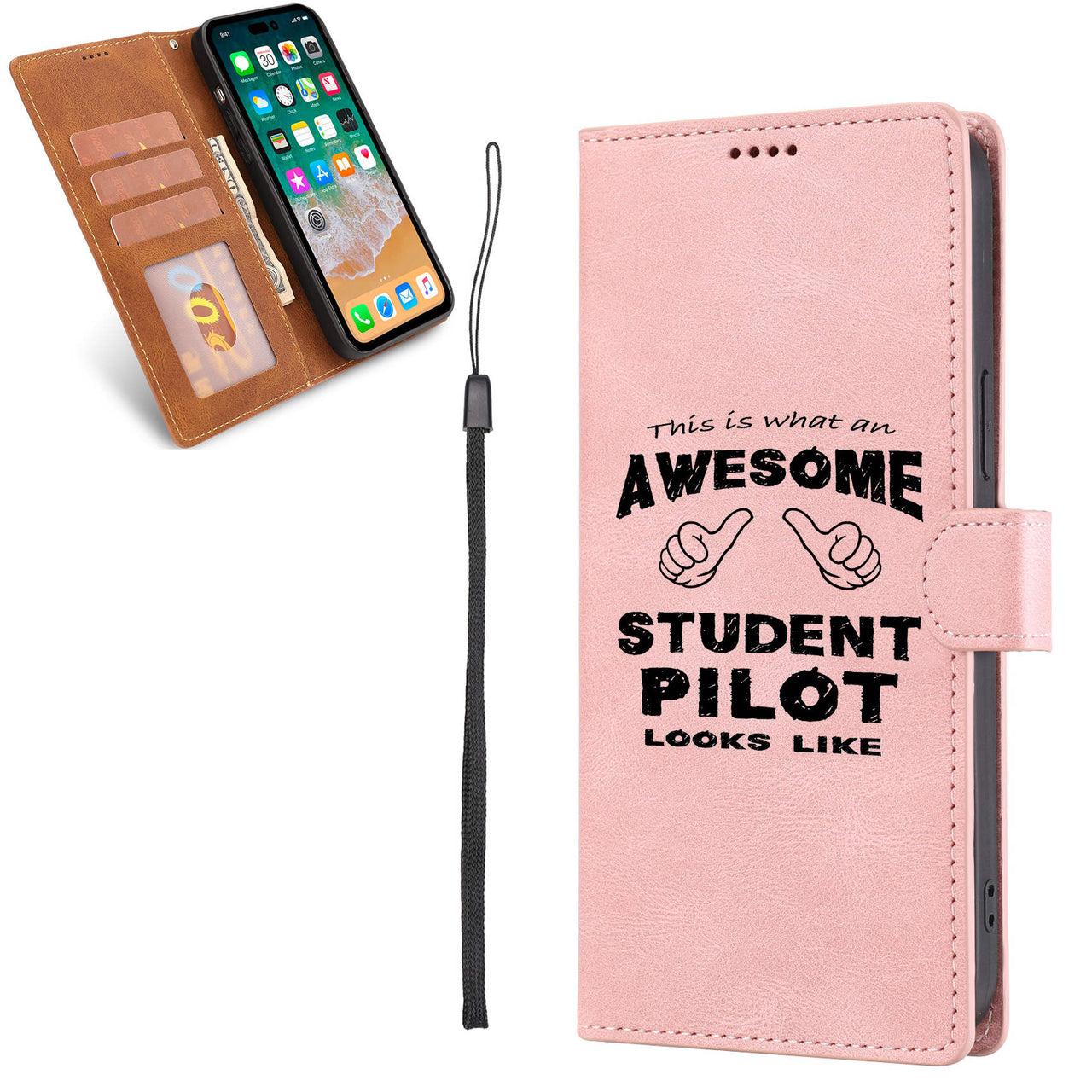 Student Pilot Designed Leather iPhone Cases