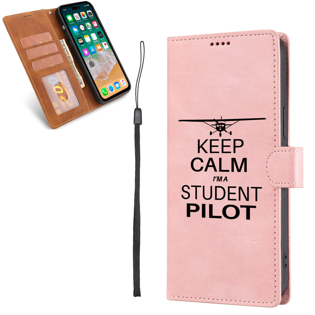 Student Pilot Designed Leather iPhone Cases