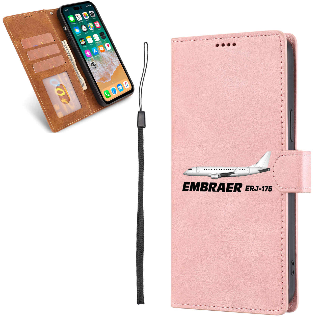 The Embraer ERJ-175 Designed Leather Samsung S & Note Cases
