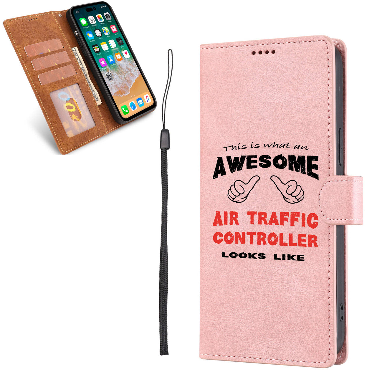 Air Traffic Controller Designed Leather iPhone Cases
