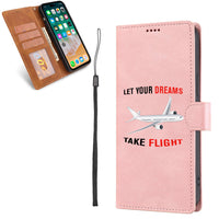 Thumbnail for Let Your Dreams Take Flight Designed Leather Samsung S & Note Cases