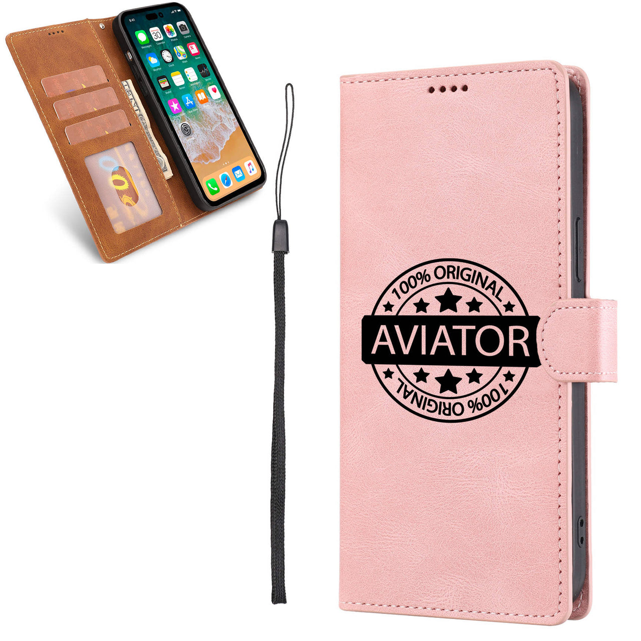 100 Original Aviator Designed Leather iPhone Cases