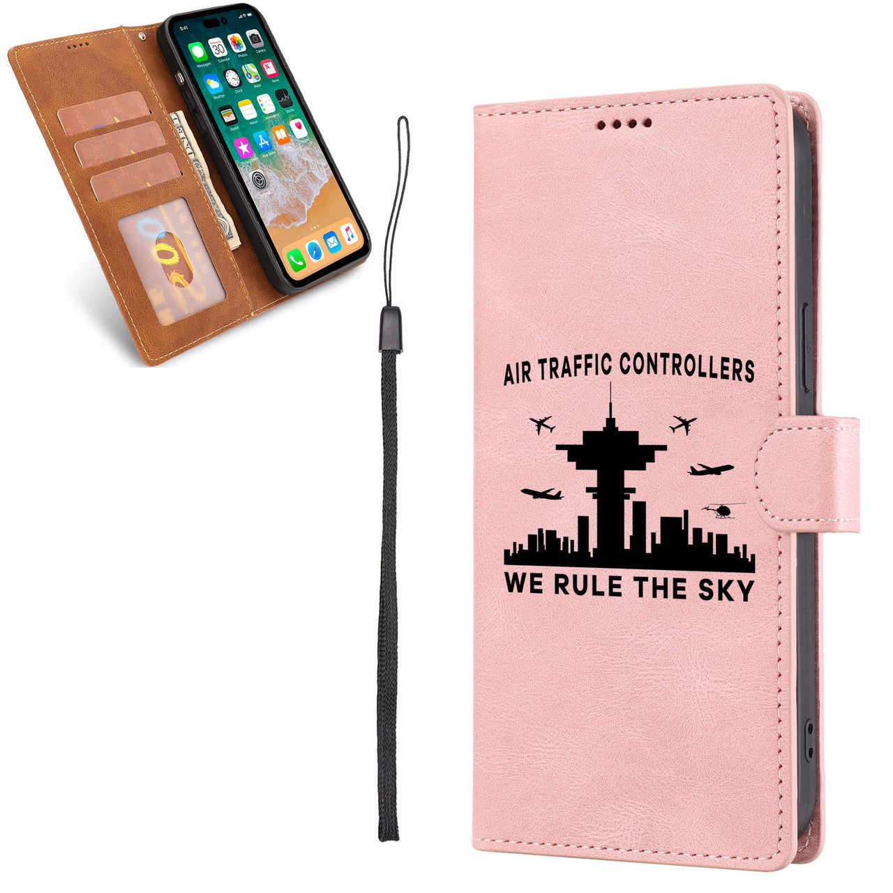 Air Traffic Controllers - We Rule The Sky Designed Leather iPhone Cases