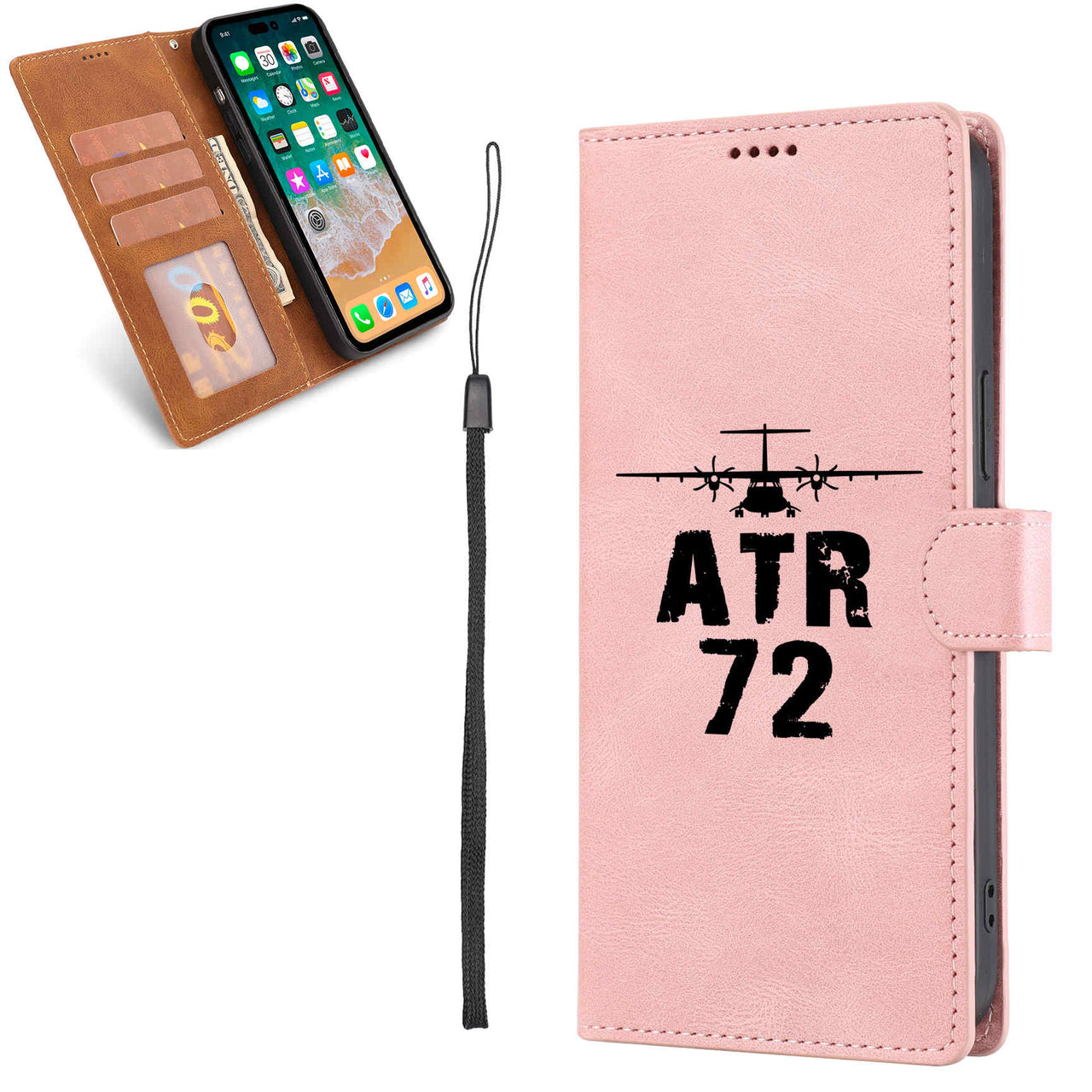ATR-72 & Plane Designed Leather Samsung S & Note Cases