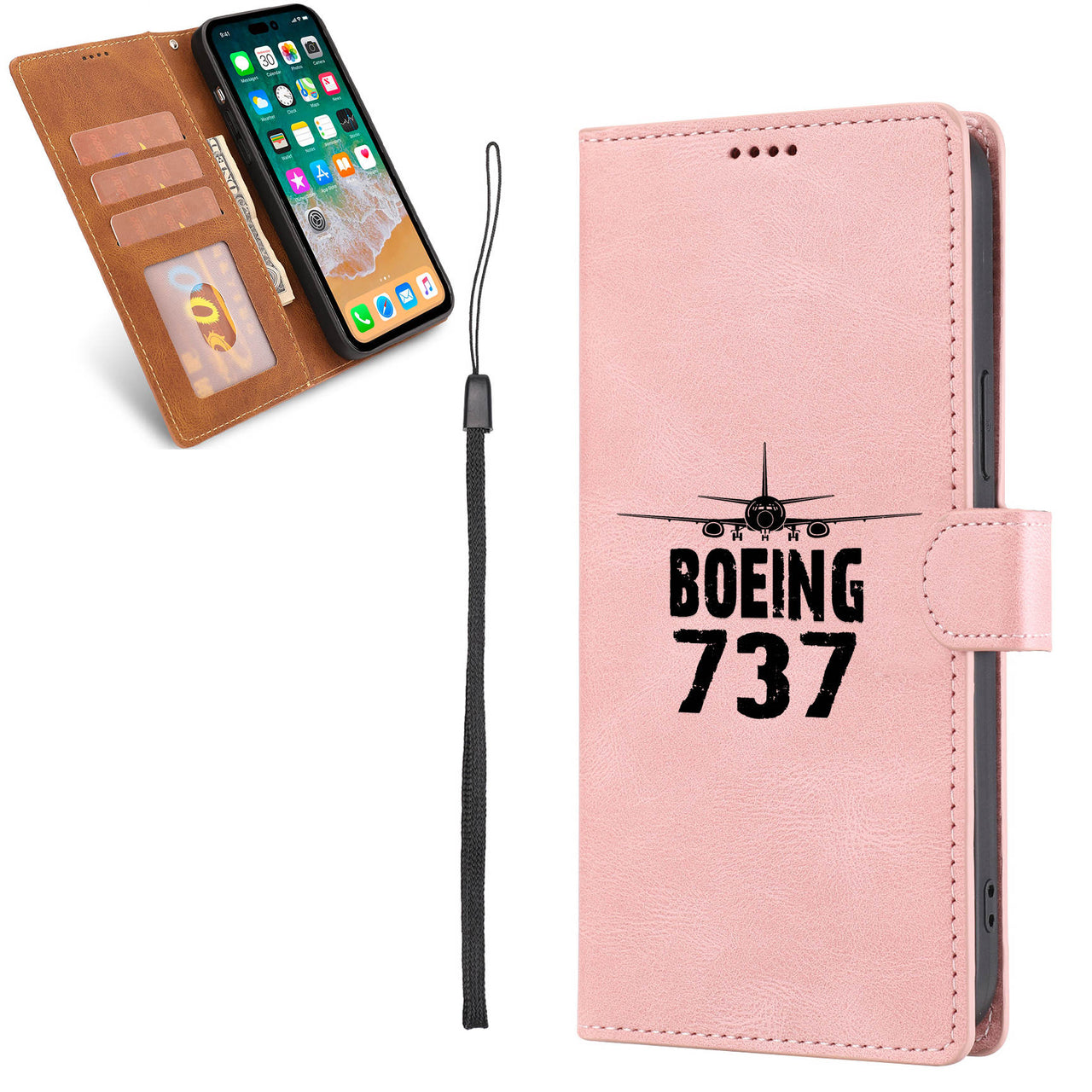 Boeing 737 & Plane Leather Samsung A Cases