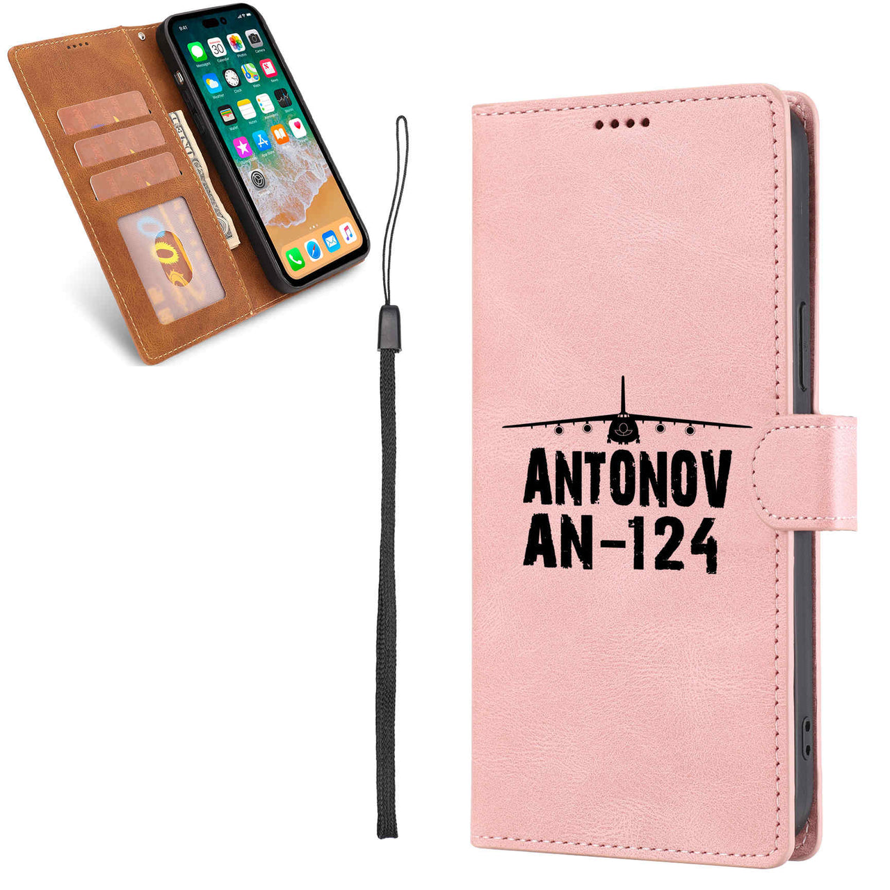 Antonov AN-124 & Plane Designed Leather Samsung S & Note Cases