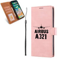 Thumbnail for Airbus A321 & Plane Designed Leather Samsung S & Note Cases