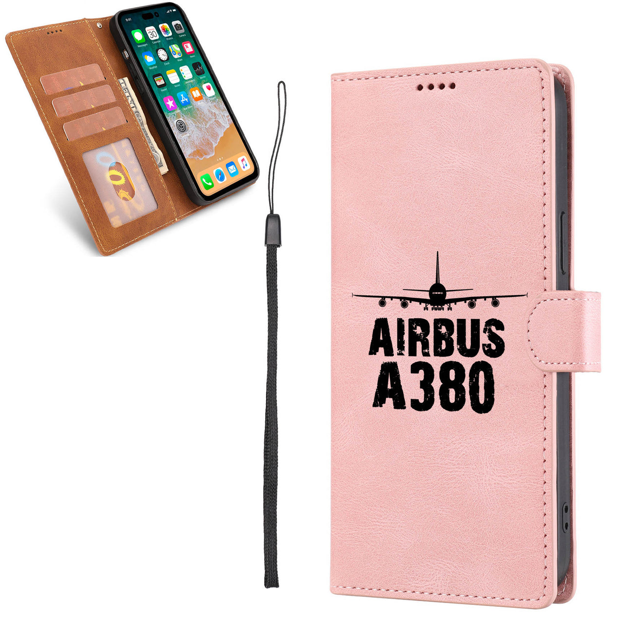 Airbus A380 & Plane Leather Samsung A Cases