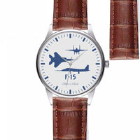 Thumbnail for Fighting Falcon F-15 (Special) Designed Fashion Leather Strap Watches